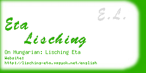 eta lisching business card